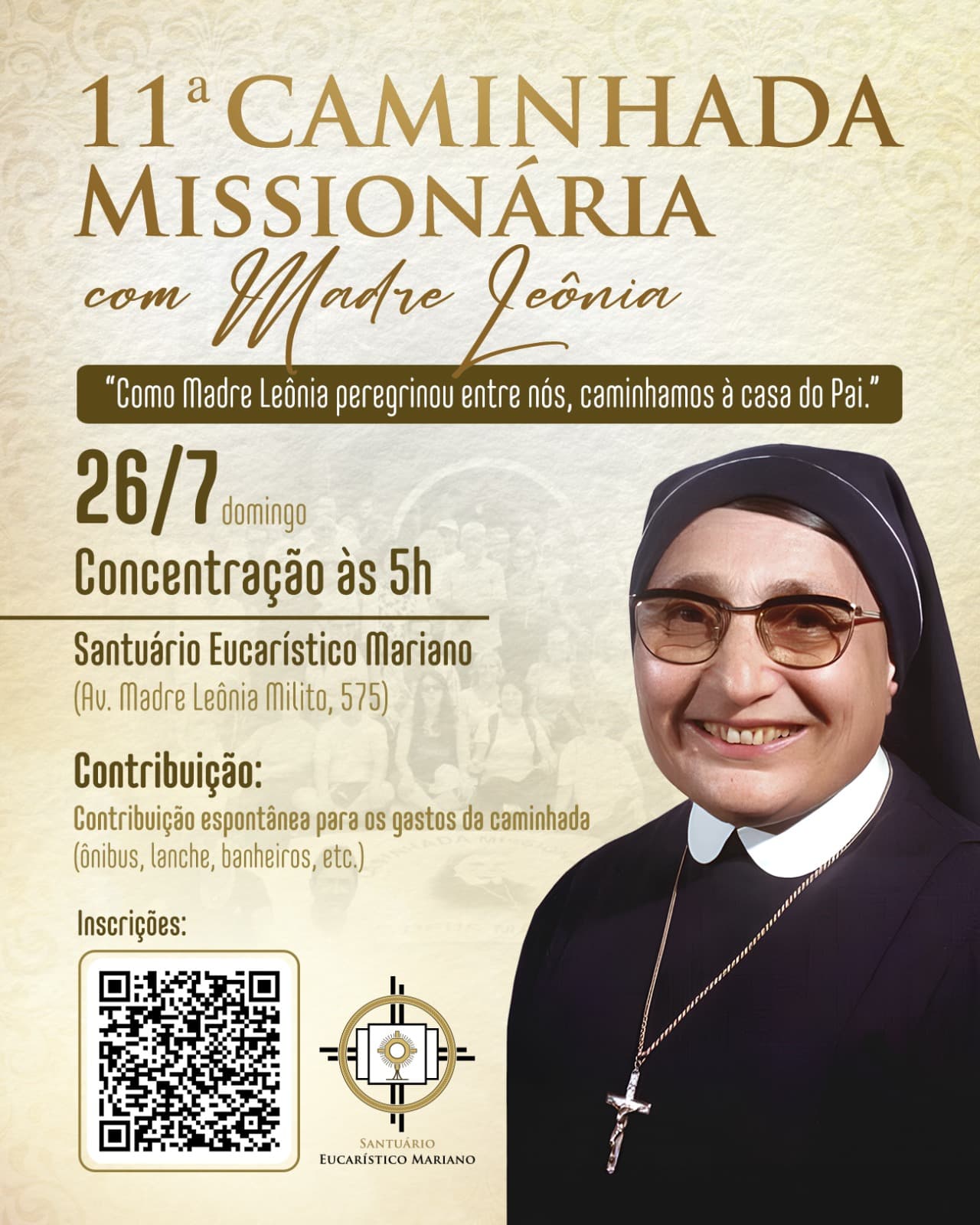 11ª Caminhada Missionária com Madre Leônia Milito